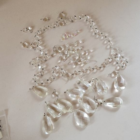 Vintage Chandelier Crystal Prisms- Large Lot - Picture 6 of 6